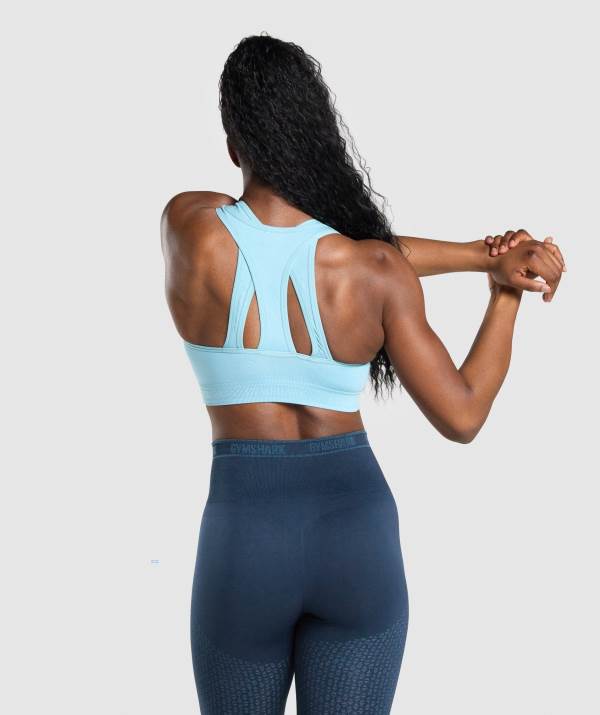 Damske Športové Podprsenky Gymshark Apex Seamless Svetlo Modre | BK5329746
